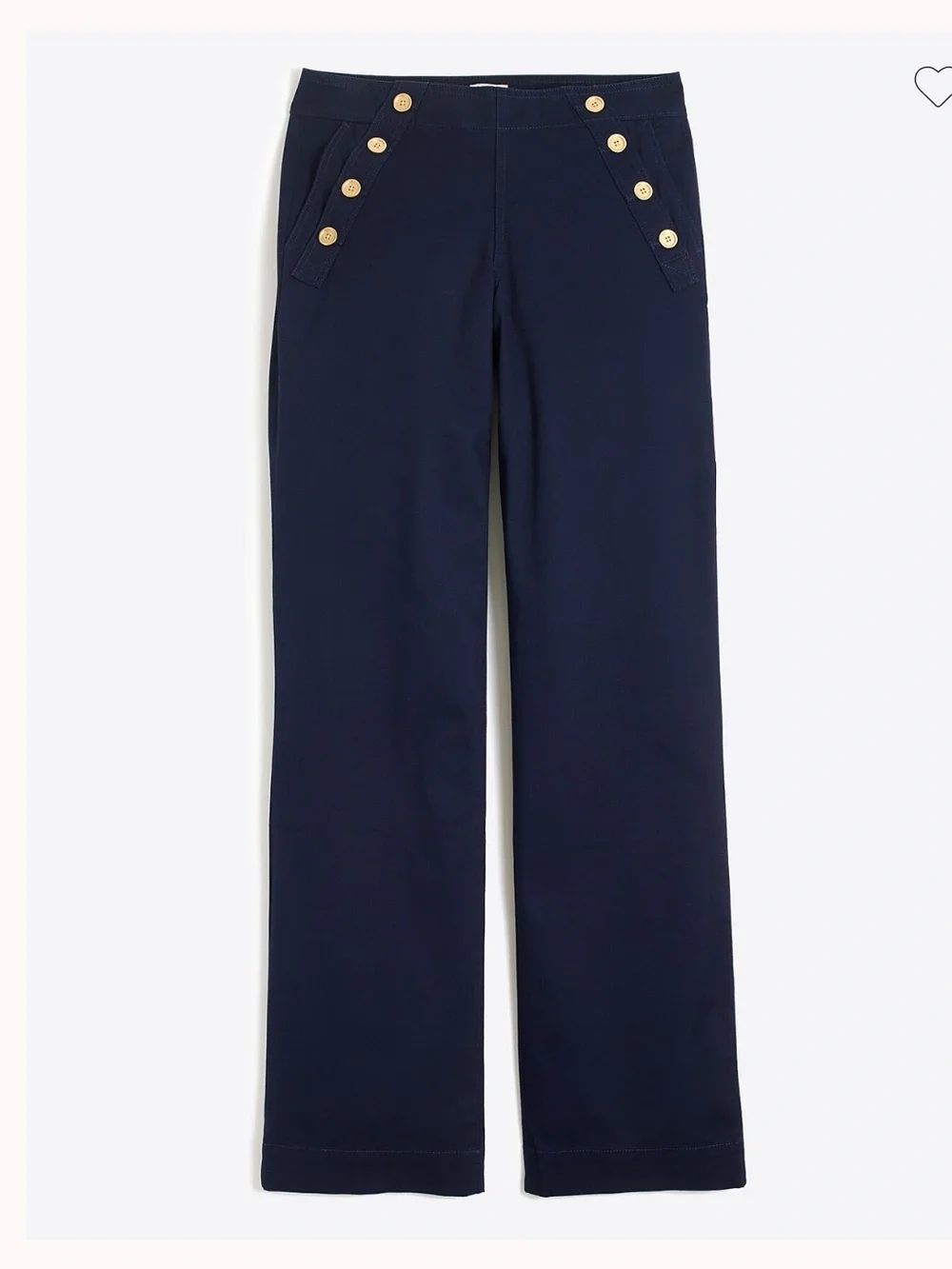 J. Crew Navy ‎ Sailor Pants with Gold Buttons- worn a few times- good shape